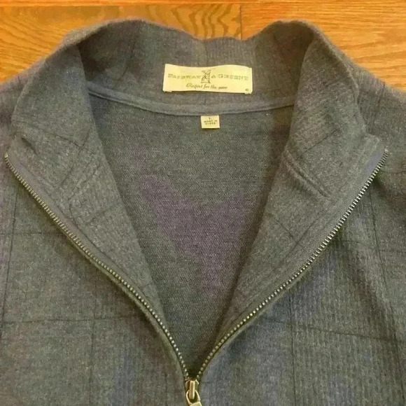Fairway & Greene quarter zip luxury pullover size Large Pristine - Picture 10 of 12
